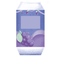 grain de raisin jucie un soda pouvez png