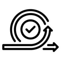 agile line icon vector