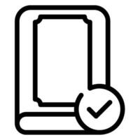 book line icon vector