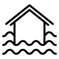 flood line icon vector