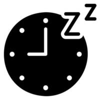 sleep glyph icon vector