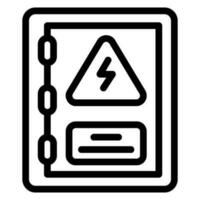 high voltage line icon vector