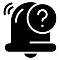 question mark glyph icon vector