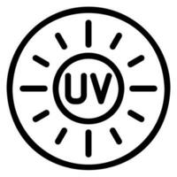 uv line icon vector