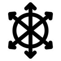 accelerometer sensor glyph icon vector