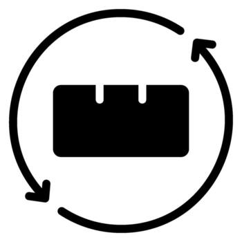 data processing glyph icon vector