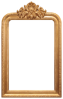 Ornate golden frame with copy space png