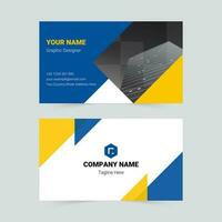 Simple business card template vector