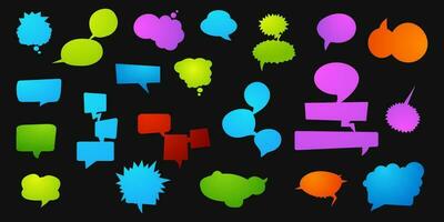 Super Big set of vector speech and thought communication bubbles