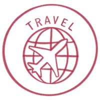 Decorative Sticker Badge Travel Plane png