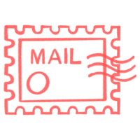 Decorative Stamp Badge Mail Letter png