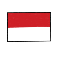 Flagge Asien Indonesien png