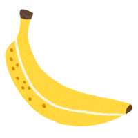 Fruta plátano decorativo elementos ilustración garabatear png