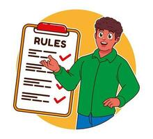 Concept of rules and guidance vector