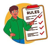 Concept of rules and guidance vector