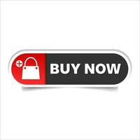Buy now button with shopping bag. Shopping now vector. Online shopping button. Shopping now button web design elements vector