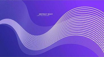 Abstract purple wavy lines background vector