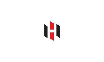 letra h moderno negocio logo diseño vector