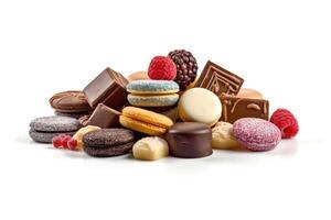 stock photo of confectionery food photography isolated white background
