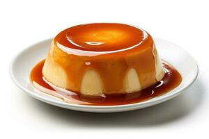 stock photo of french crme caramel food photography AI Generated
