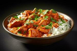 stock photo of tikka masala food photography studio AI Generated