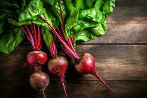 stock photo beetroot in kitchen table flat lay AI Generated
