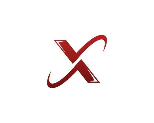 Letter X Abstract Trendy Logo Design Typography Vector Concept.