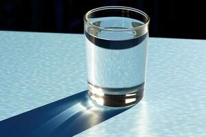 valores foto de un vaso de agua ai generado
