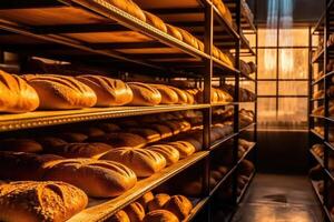 stock photo of inside bakery AI Generated