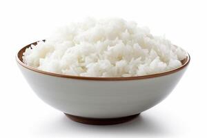 stock photo of rice food photography isolated white background AI Generated