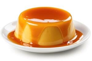 stock photo of french crme caramel food photography