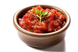 stock photo of sambal food photography isolated white background