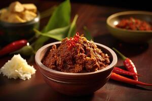 stock photo of rendang food food photography studio