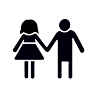 AI-Generative, A person holding hands with another person. png