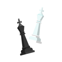 Checkmate white chess defeats black king png