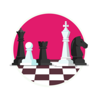 chess figures on a chess board png