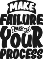 Make Failure Part of Your Process, Motivational Typography Quote Design. png