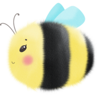 Cute happy bee png