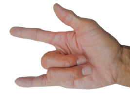 hombre mano aislado transparente png