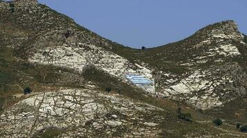 Flag of Greece on Greek Islands video