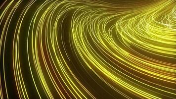 Creative orange flow points traces seamless backdrop. Flowing bright lines dynamic animation design. Floating glowing particles trails background loop. video