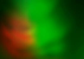 Light Green, Red vector blurred shine abstract pattern.