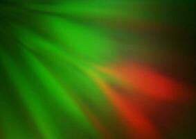 Dark Green, Red vector blurred bright pattern.