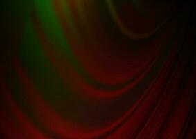 Dark Green, Red vector glossy abstract background.