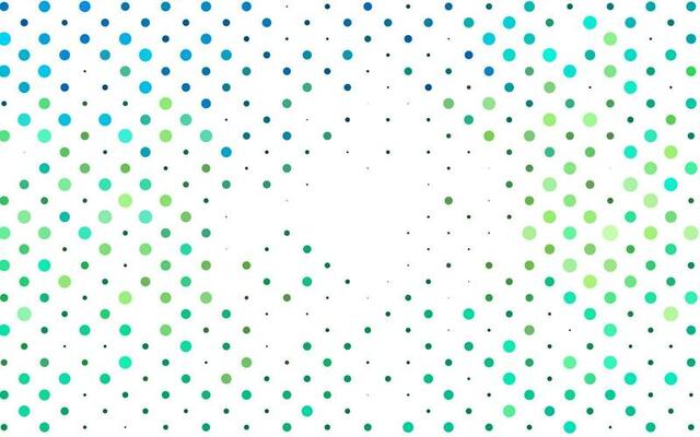 Light Green, Yellow vector background with bubbles.