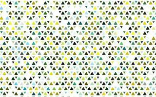 Light Green, Yellow vector layout with lines, triangles.