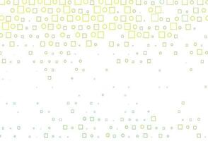 Light Green, Yellow vector template with spots, rectangles.