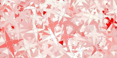 Light Red vector template with triangle shapes.