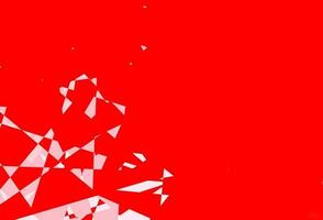 Light Red vector backdrop with triangles, lines.