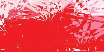 Light Red vector backdrop with chaotic shapes.